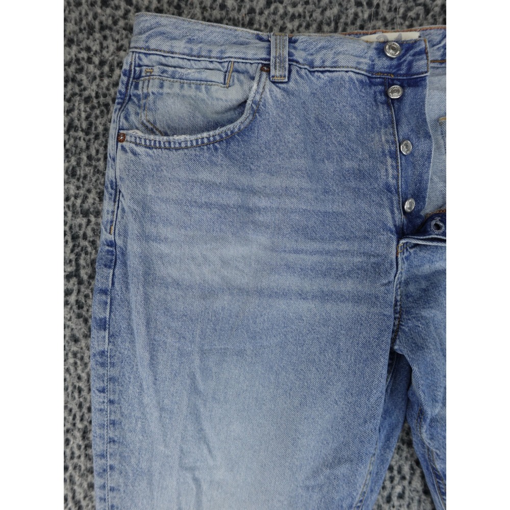 WE THE FREE‎ Curvy Jeans Womens 34 Light Wash Blue Denim Button Fly Casual - Picture 2 of 16